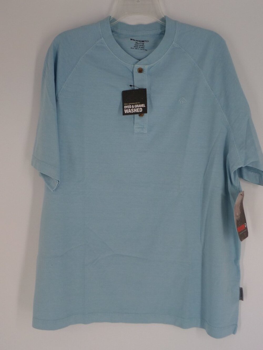 Wolverine Light Blue Short Sleeve Hensley Style Tee Shirt Size XL NWT